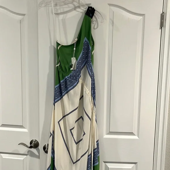 Tory Burch | Dresses | Nwt Tory Burch One Shoulder Scarf Maxi Dress |  Poshmark